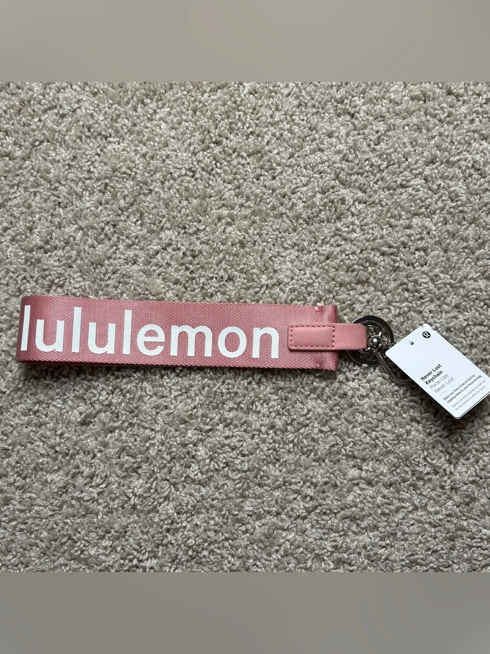 Lululemon Never Lost Keychain